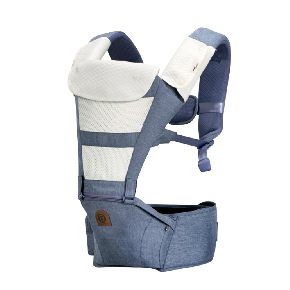 Combo địu bé Aimama ghế ngồi kèm bộ bọc vai