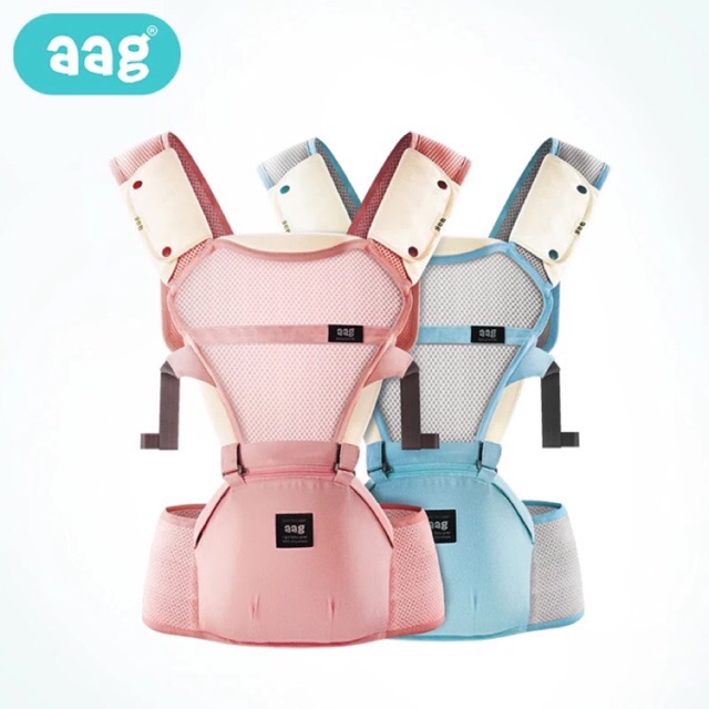 Địu cho em bé 4 tư thế AAG - Có ghế chống gù