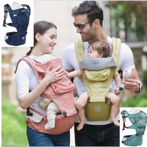 Địu cho em bé 4 tư thế AAG - Có ghế chống gù