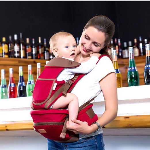 Địu em bé 8 tư thế Gluck bốn mùa đa năng - có ghế tì