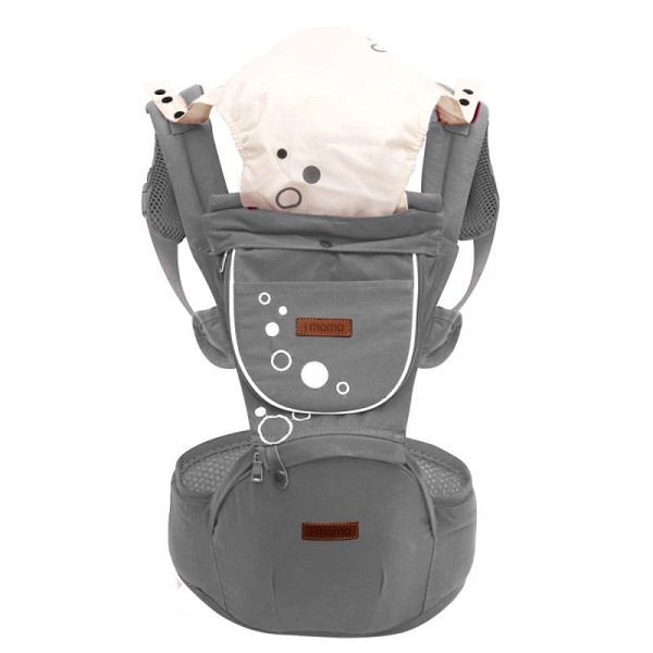 Địu em bé có ghế ngồi Aimama Hàn Quốc chính hãng