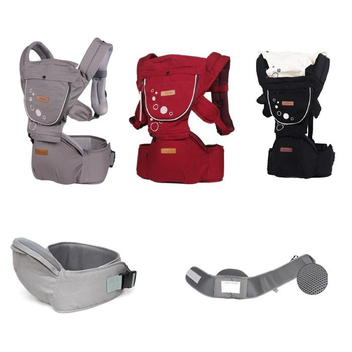 Địu em bé có ghế ngồi Aimama Hàn Quốc chính hãng