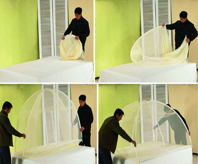 Mùng chụp tự bung 180 Cm chống muỗi, côn trùng