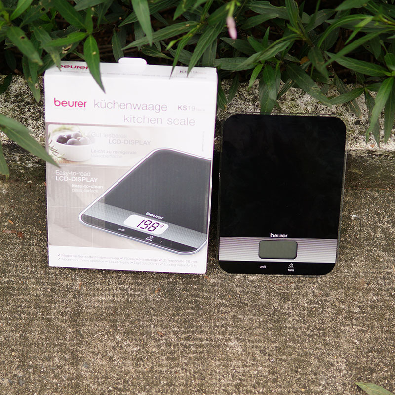 Cân Nhà Bếp Beurer KS19 chính hãng màu đen - Dãi 1g - 5Kg