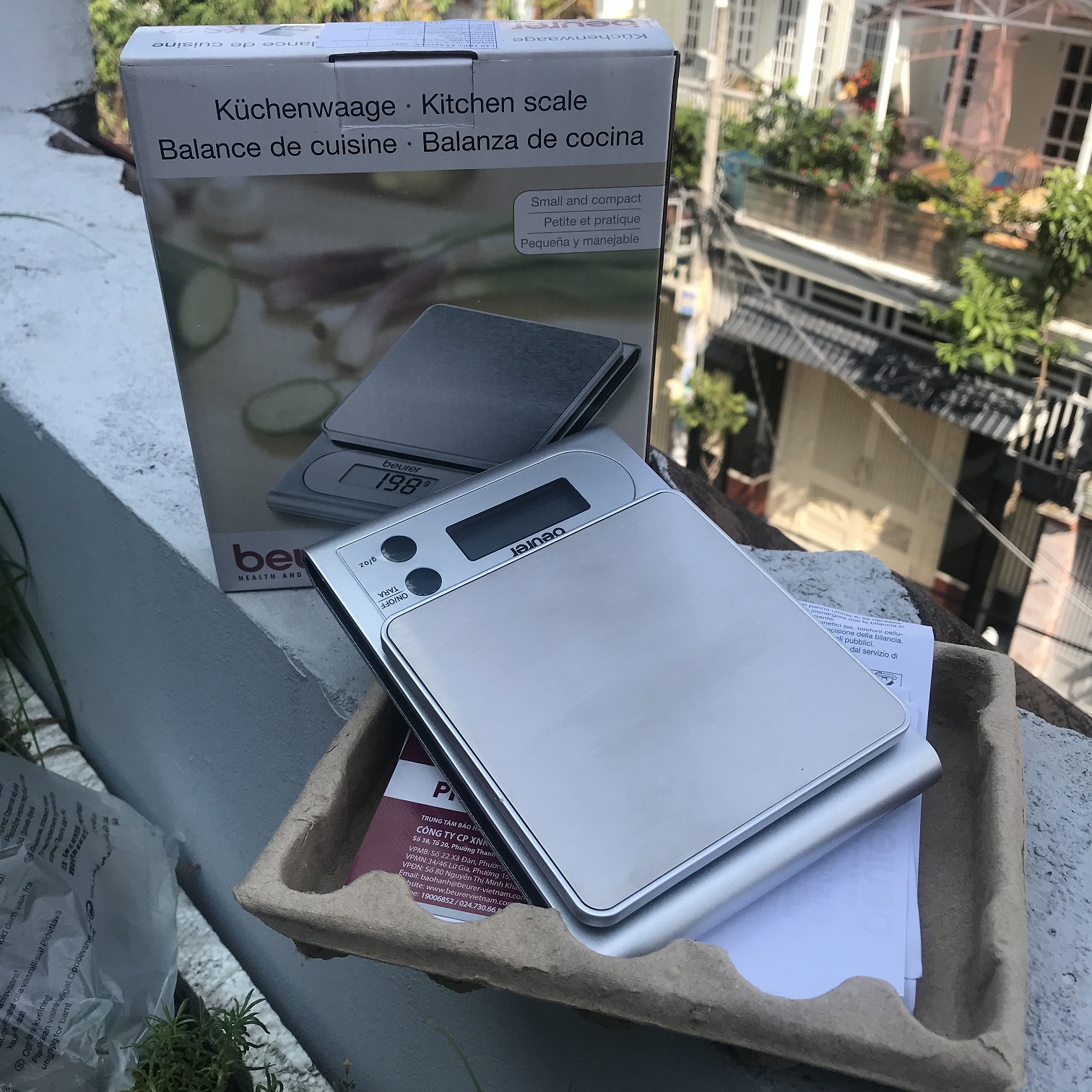 Cân nhà bếp chia thực phẩm Beurer KS22 nhập khẩu chính hãng