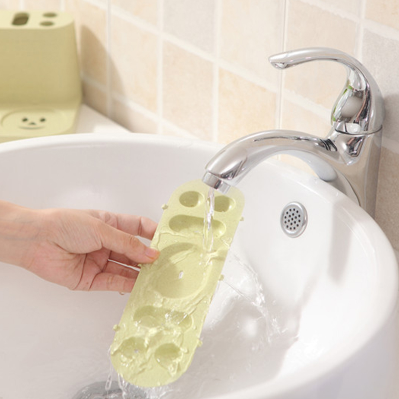 Bộ dụng cụ đựng kem đánh răng lúa mạch TH271 - Đầy đủ ly