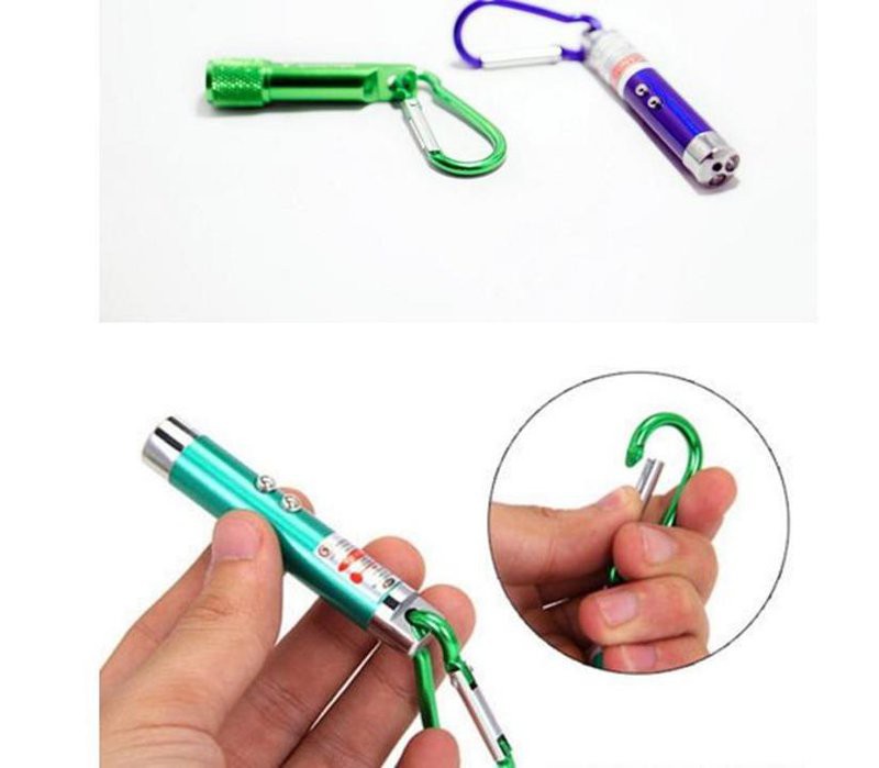 Móc khóa đèn pin soi tiền và Lazer 3 chức năng