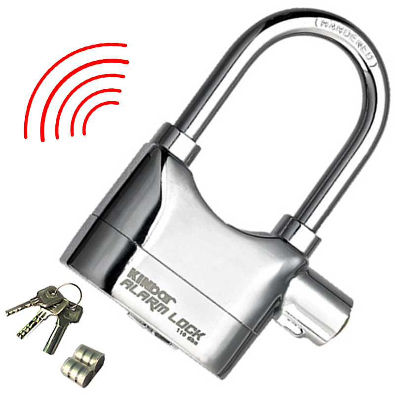 Ổ khóa báo động Kinbar AlarmLock mẫu dài chống cắt - Full Silver