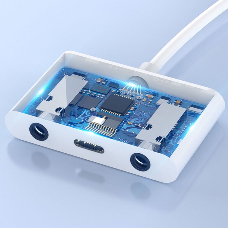 Thiết bị cáp chuyển đổi livestream Iphone Lighning - vừa sạc  livestream