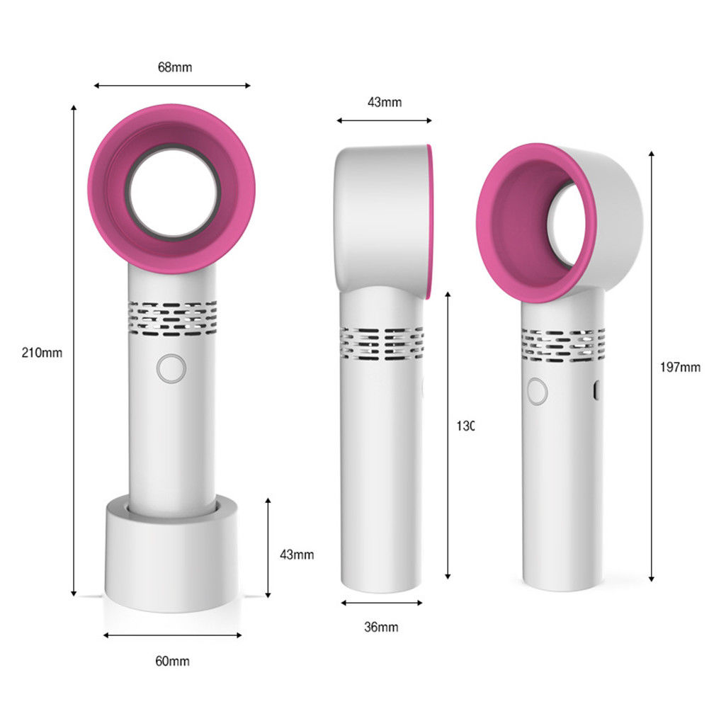 Quạt cầm tay mini không cánh Zero9 tròn