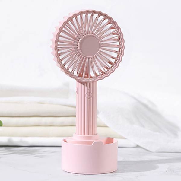 Quạt mini cầm tay có để đựng đồ H4