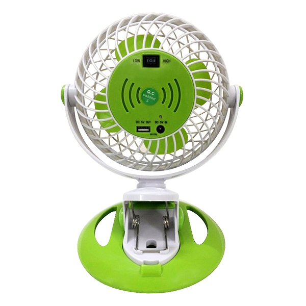 Quạt Sạc USB Mini Đa Năng Comet CRF0206 3W (Xanh Lá) - Hàng Chính Hãng