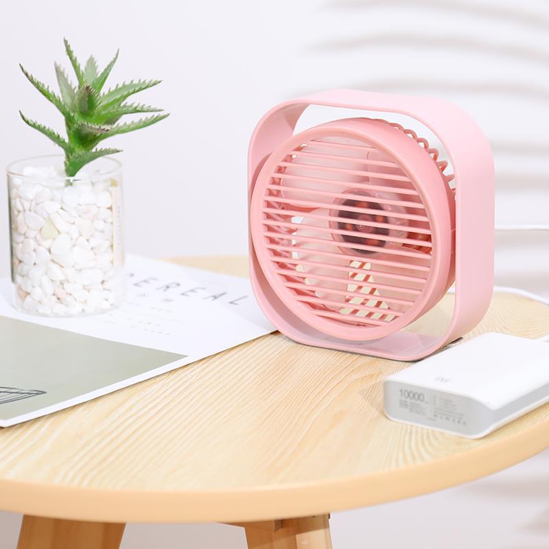 Quạt mình để bàn hình vuông R6 cổng USB