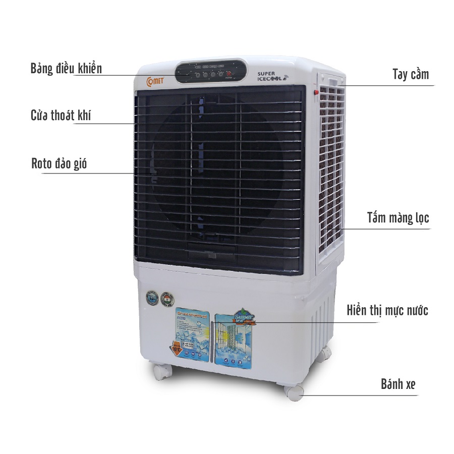 Quạt điều hòa Không Khí Comet CM8848 chính hãng