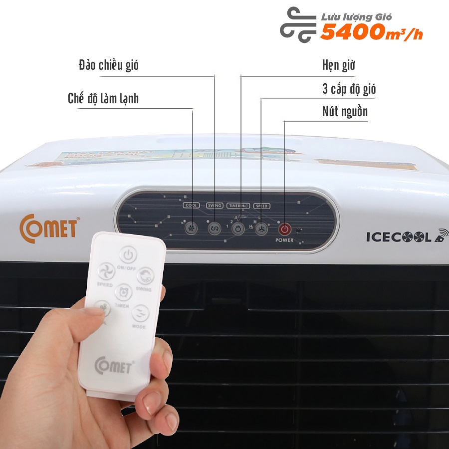 Quạt điều hòa Không Khí Comet CM8848 chính hãng