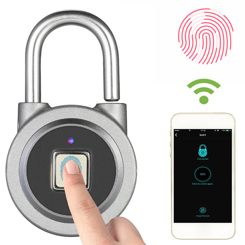 Ổ khóa thông minh vân tay K65 bluetooth wifi - Điều khiển từ xa qua phone