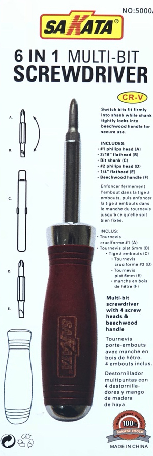 Bộ tua vít Sakata đa năng 6 in 1 chính hãng