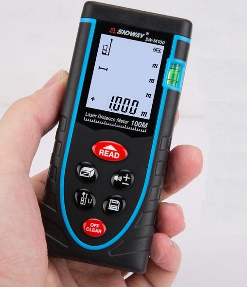 Máy đo khoảng cách bằng tia laser M100 -  SNDWay SW 100M chính hãng