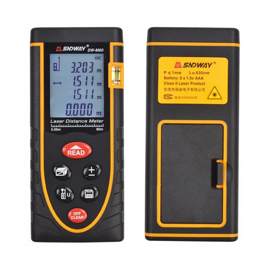 Máy laser đo khoảng cách cầm tay M50 - M60 - SNDWay SW 60M chính hãng