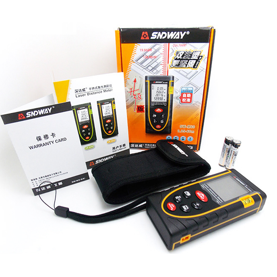 Máy laser đo khoảng cách cầm tay M50 - M60 - SNDWay SW 60M chính hãng