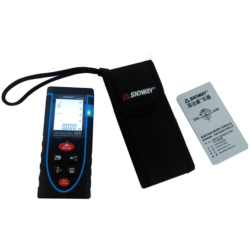 Máy laser đo khoảng cách cầm tay M80 - SNDWay SW 80M chính hãng