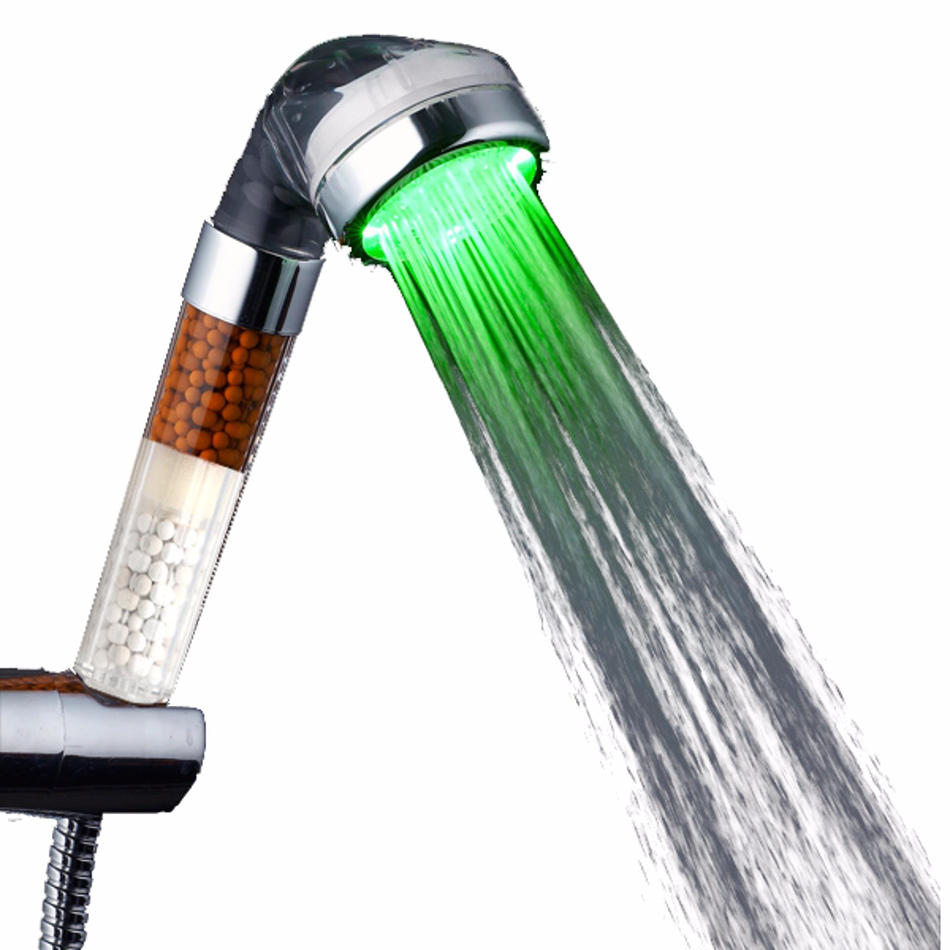 Vòi Sen Nano Tăng Áp Suất Nước Có Đèn Led Đổi Màu