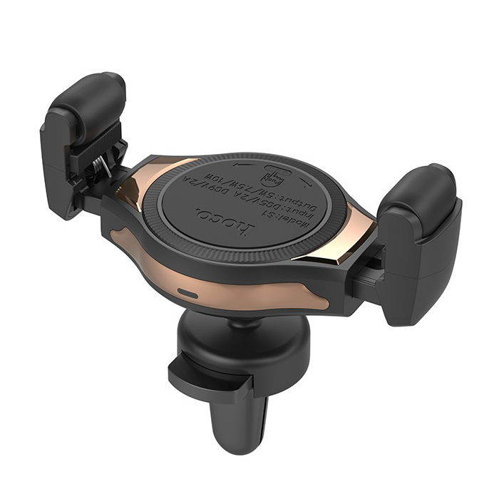 Đế sạc không dây kiêm kẹp điện thoại xe hơi Hoco S1 chính hãng