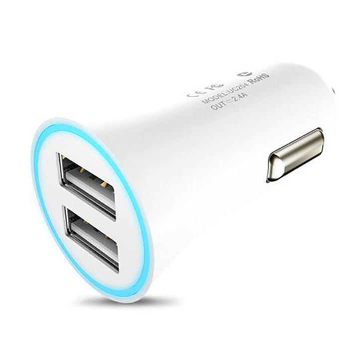 Cốc sạc xe hơi 2 cổng USB