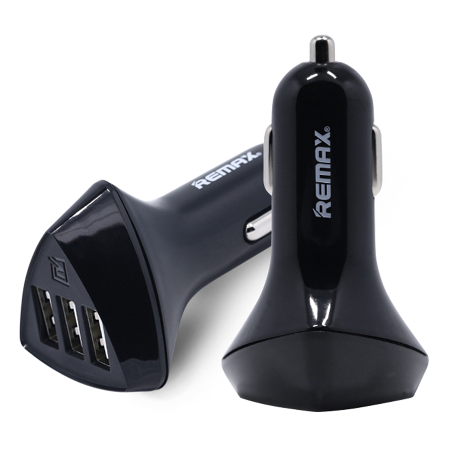 Cốc xe hơi Remax N5 Black -  3 cổng USB