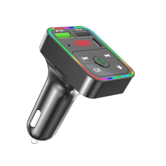 Tẩu nghe nhạc MP3 và đài FM thu phát bluetooth trên xe hơi - Có cổng sạc type C