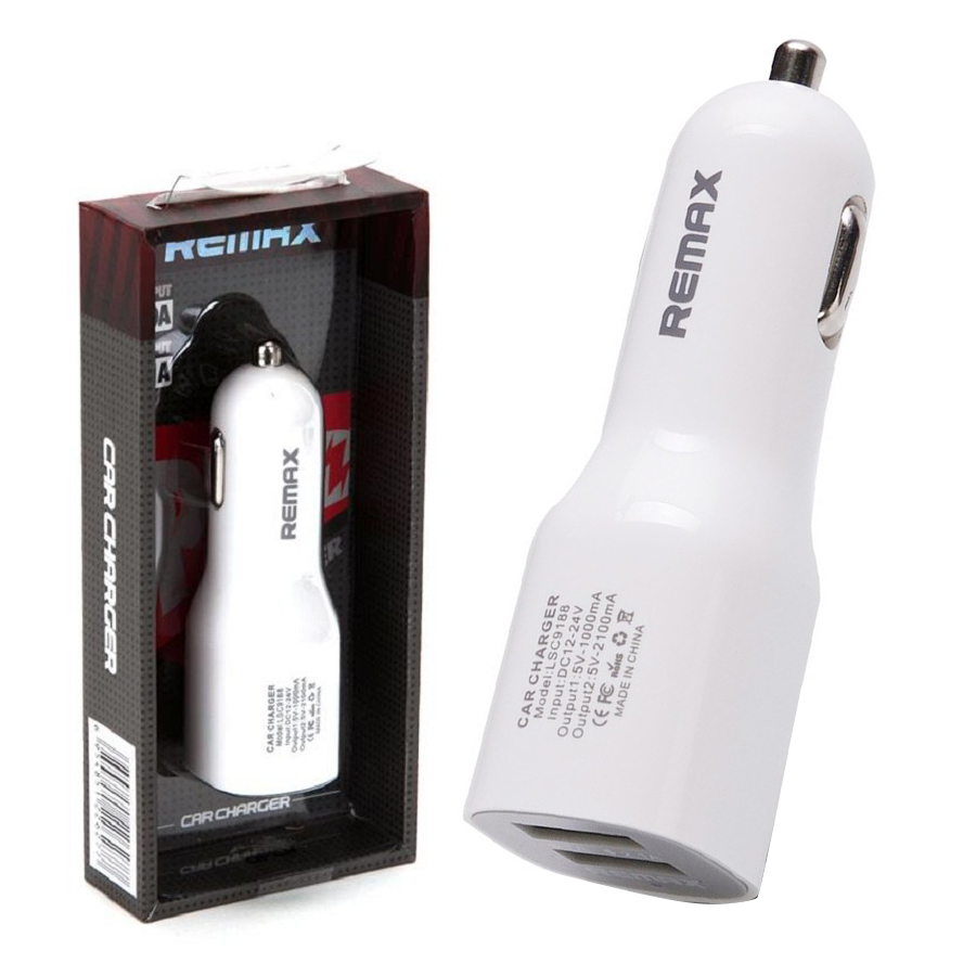 Tẩu sạc cho xe ô tô Remax 2 cổng USB N3 - 2.1A & 1A