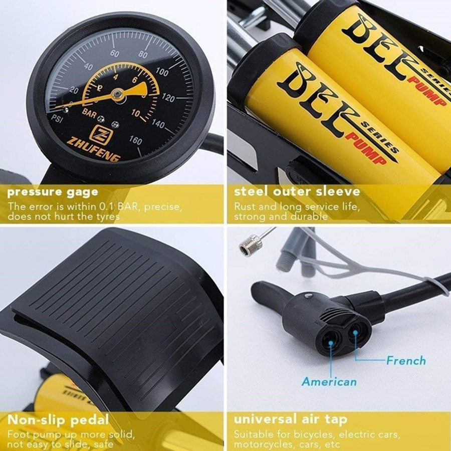 Bom hơi 2 xi lanh C-Mart L0002