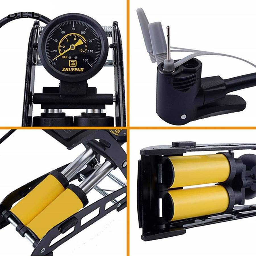 Bom hơi 2 xi lanh C-Mart L0002