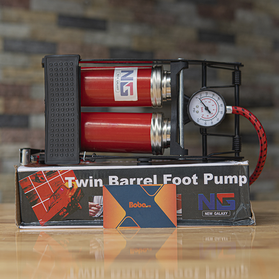 Bơm hơi xe máy 2 xi lanh NG