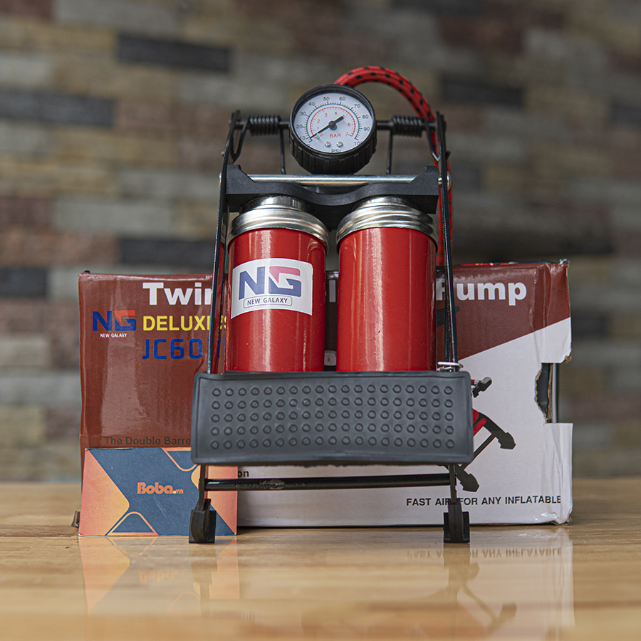 Bơm hơi xe máy 2 xi lanh NG