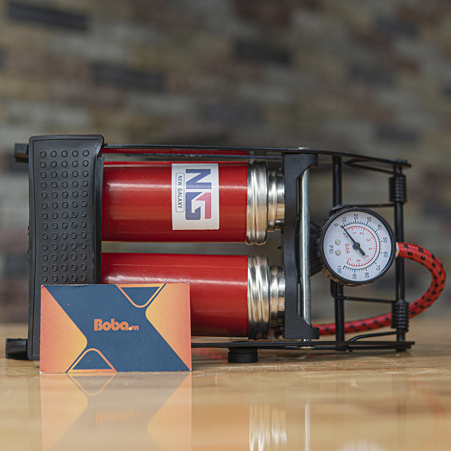 Bơm hơi xe máy 2 xi lanh NG