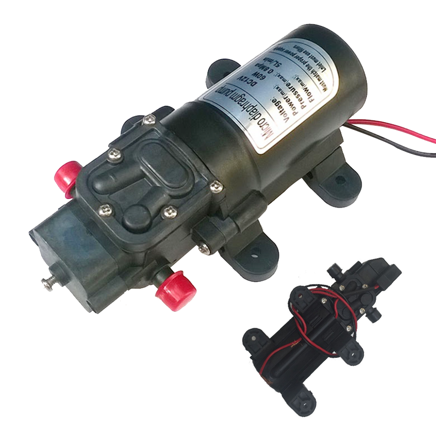 Máy bơm rủa xe phun sương tưới lan 12v-40W - bảo hành chính hãng