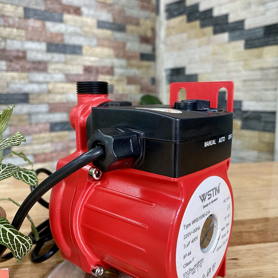 Máy bơm tăng áp máy giặt nước nóng mini 100w WESTONE WRS