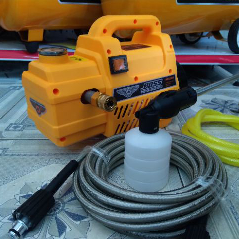 Máy xịt rửa xe áp lực cao BOSS 2300W - Tặng kèm bình tạo bọt tuyết