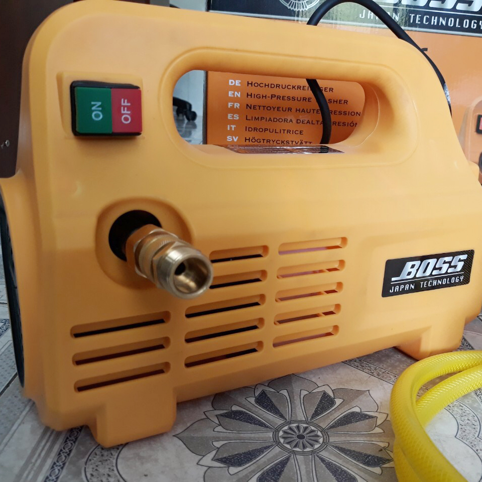 Máy xịt rửa xe áp lực cao BOSS 2500W - Tặng kèm bình tạo bọt tuyết