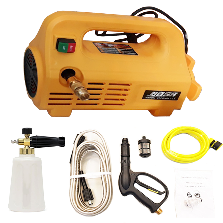 Máy xịt rửa xe áp lực cao BOSS 2500W - Tặng kèm bình tạo bọt tuyết