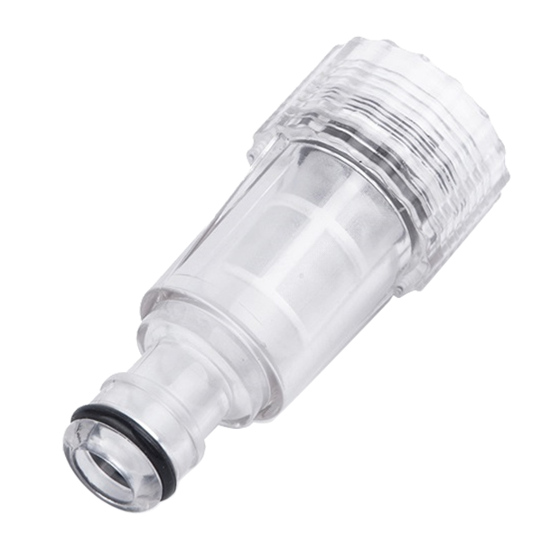 Đầu nối nhựa trắng (có lọc) - Đầu nối 17mm - Ren trong 25mm