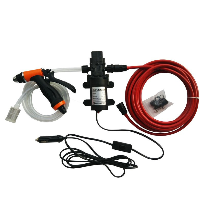 Bộ Máy bơm rửa xe máy rủa máy lạnh áp lực 12V TA1795 - Sử dụng điện tẩu