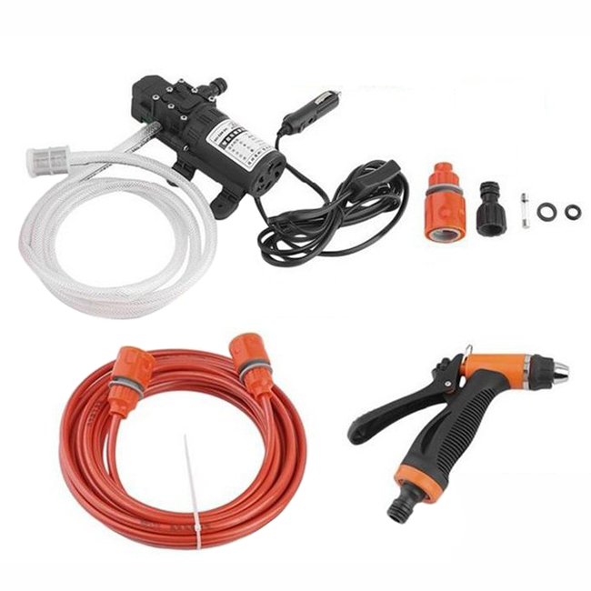Bộ Máy bơm rửa xe máy rủa máy lạnh áp lực 12V TA1795 - Sử dụng điện tẩu