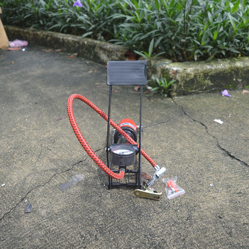 bơm mini xe máy High Pressure Foot Pump (Lớn) loại 1 tốt