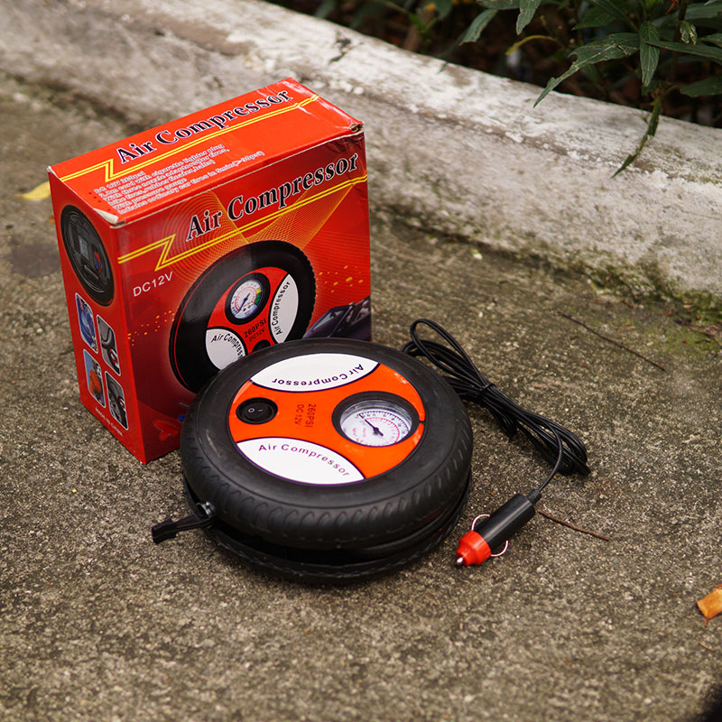 Máy Bơm xe ô tô 12V Mini Air Compressor - Sạc điện tẩu mồi thuốc