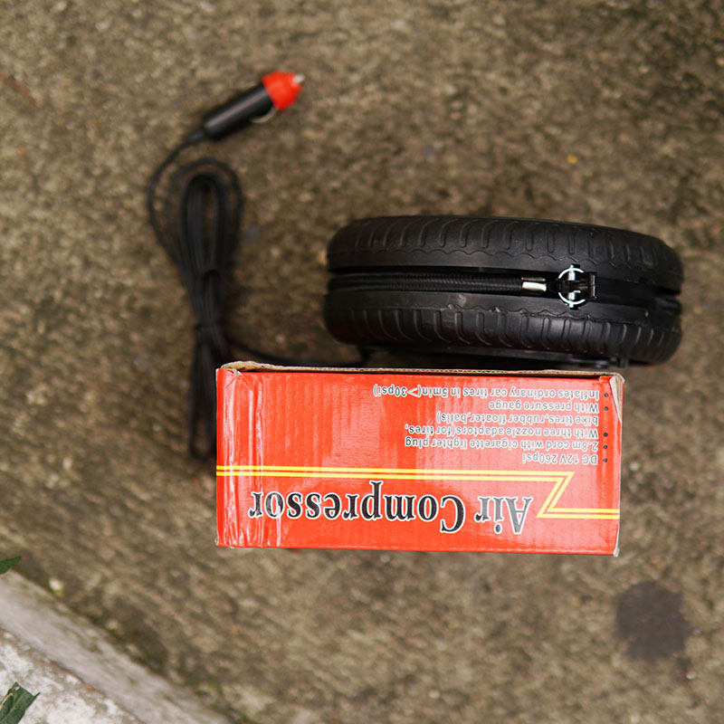 Máy Bơm xe ô tô 12V Mini Air Compressor - Sạc điện tẩu mồi thuốc