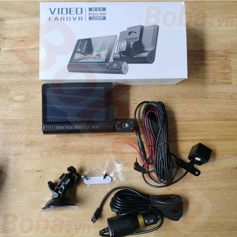 Camera hành trình L909 cảm ứng 3 camera chất lượng hình ảnh HD 1296P