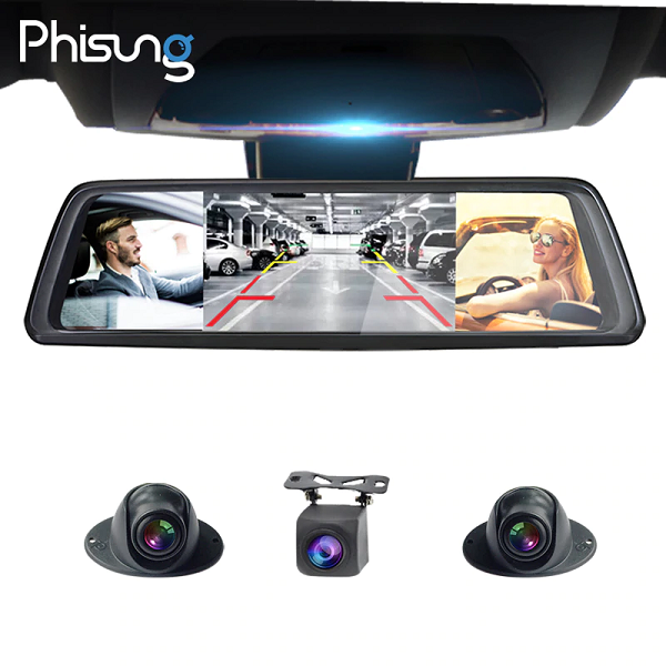Camera hành trình Phisung V9 - Ống kính kép và tiêu chuẩn ADAS bluetooth wifi