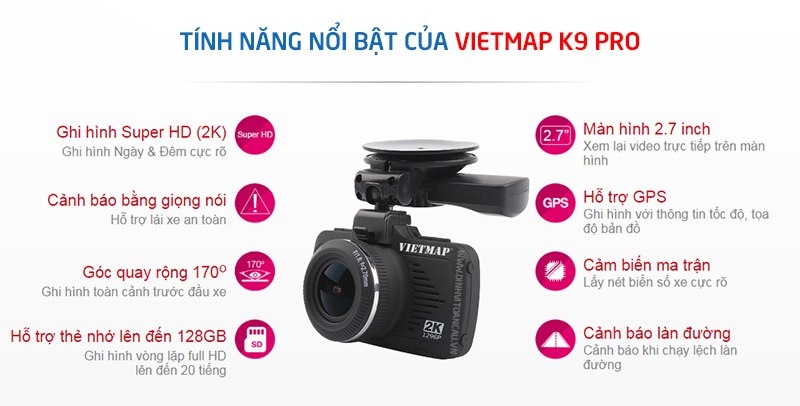 Camera hành trình Vietmap K9 Pro